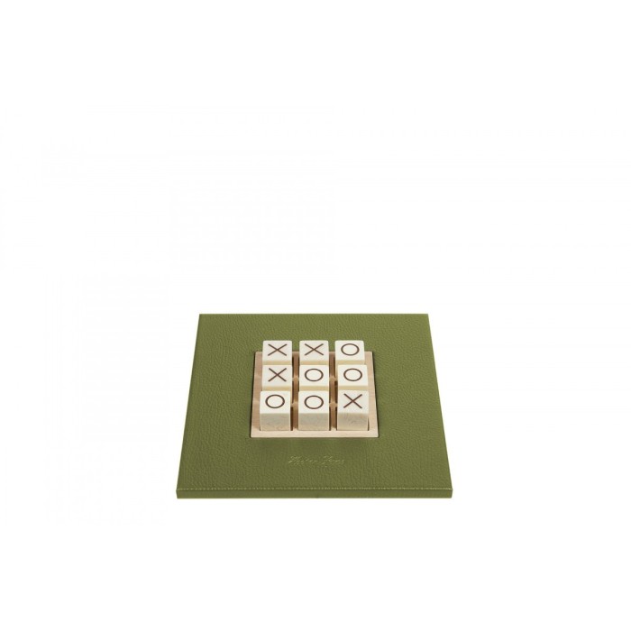 Tic Tac Toe en Cuir - Effet Buffle
