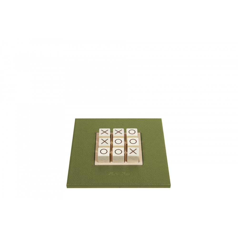 Tic Tac Toe en Cuir - Effet Buffle