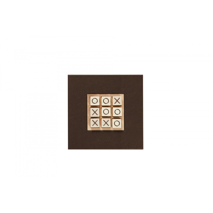 Tic Tac Toe en Cuir - Effet Buffle