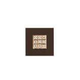 Tic Tac Toe en Cuir - Effet Buffle