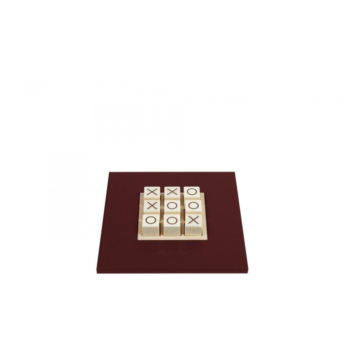Tic Tac Toe en Cuir - Effet Buffle