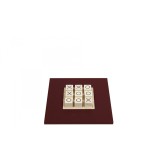 Tic Tac Toe en Cuir - Effet Buffle