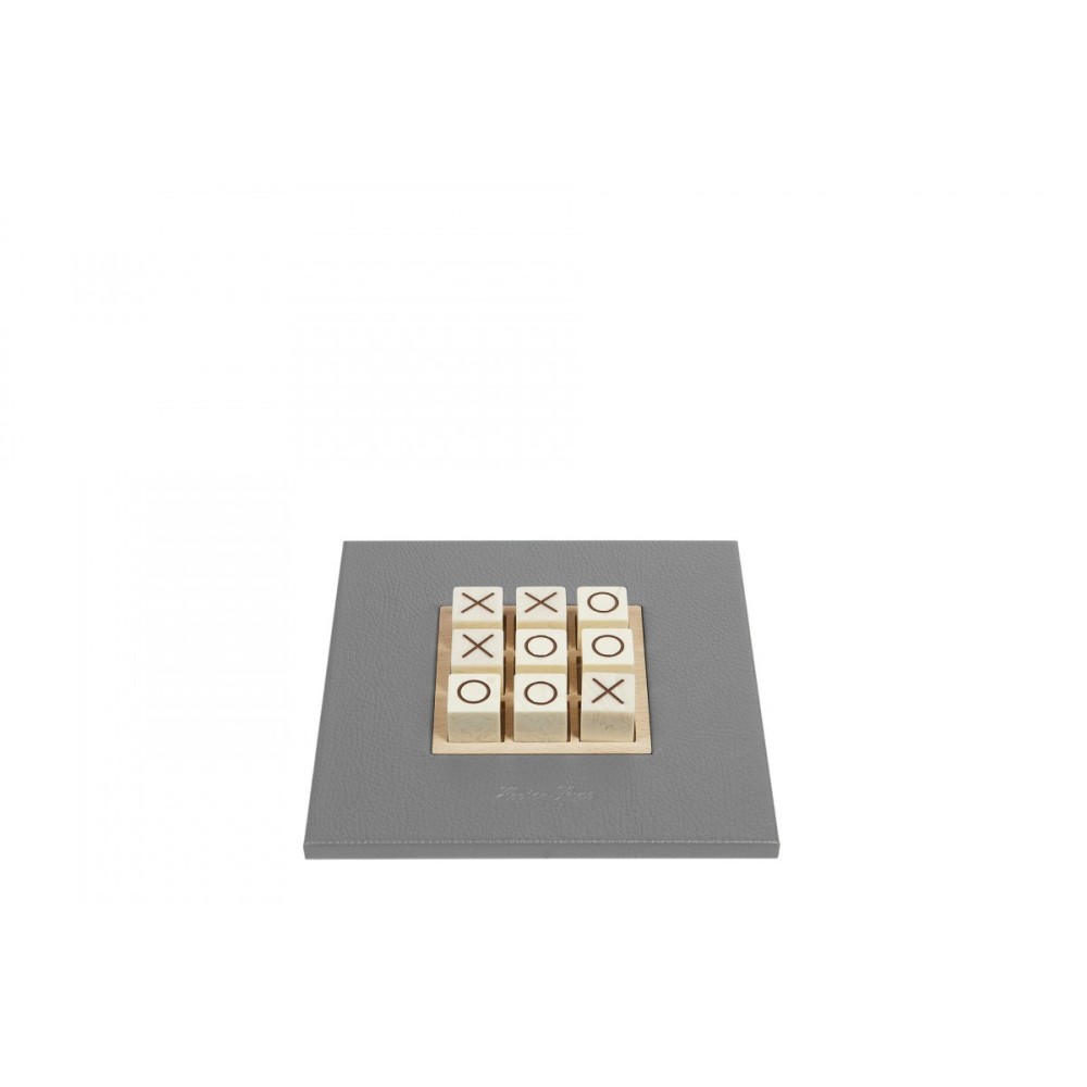 Tic Tac Toe en Cuir - Effet Buffle
