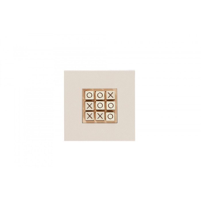 Tic Tac Toe en Cuir - Effet Buffle