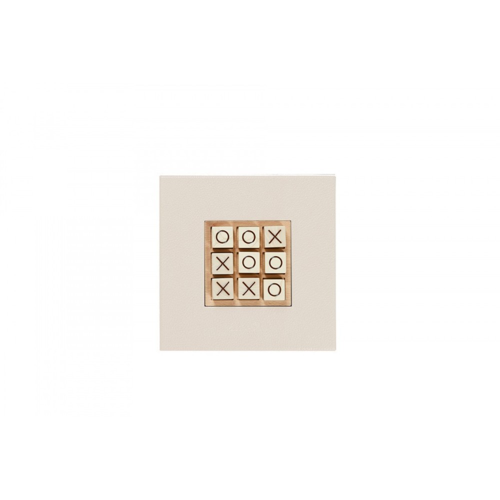 Tic Tac Toe en Cuir - Effet Buffle