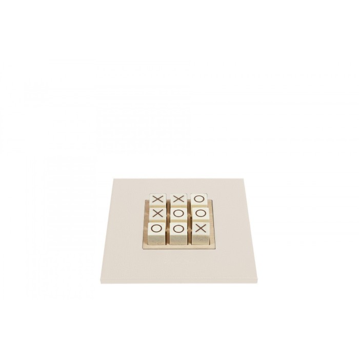 Tic Tac Toe en Cuir - Effet Buffle