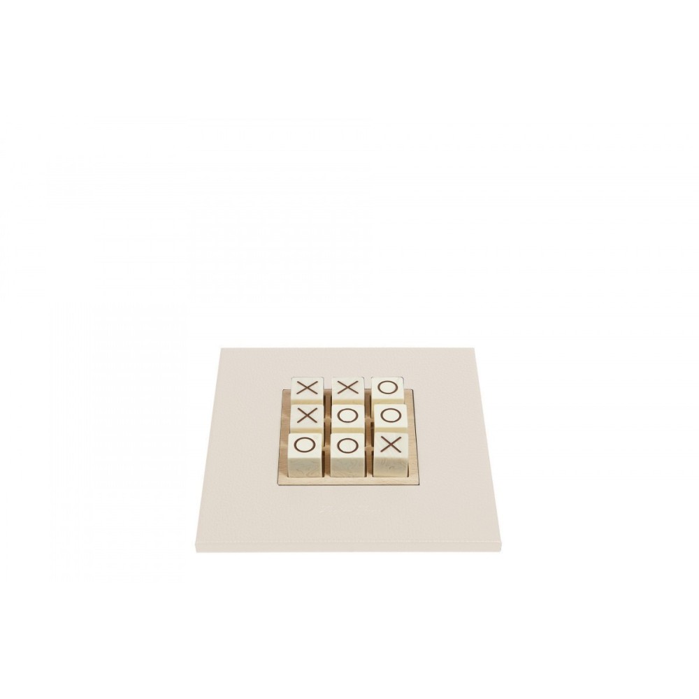 Tic Tac Toe en Cuir - Effet Buffle