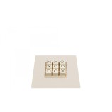 Tic Tac Toe en Cuir - Effet Buffle