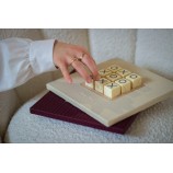 Tic Tac Toe en Cuir - Effet Buffle