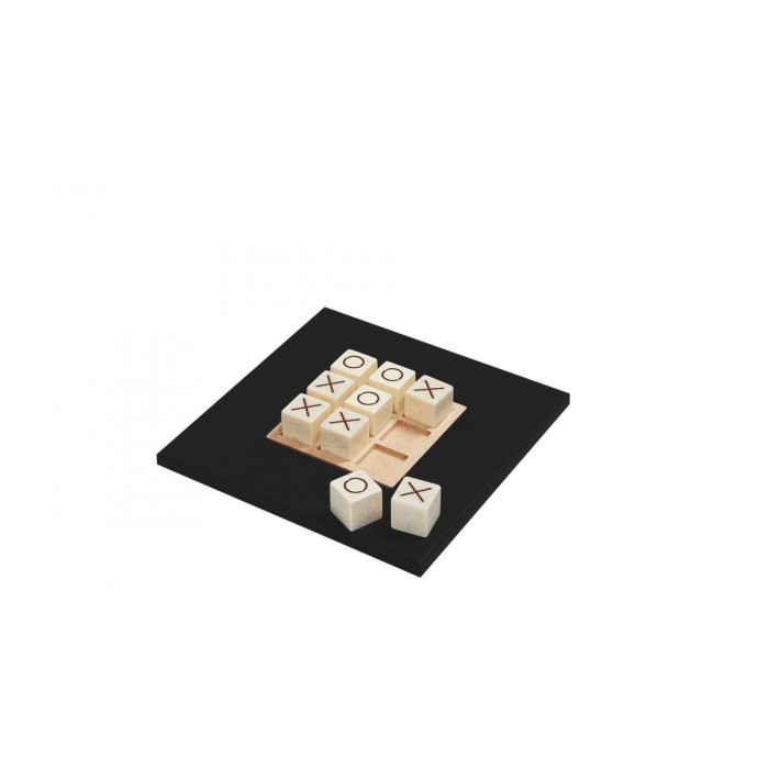 Tic Tac Toe en Cuir - Effet Buffle