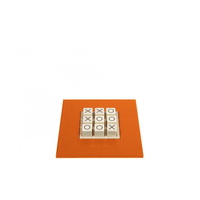 Tic Tac Toe en Cuir - Effet Buffle