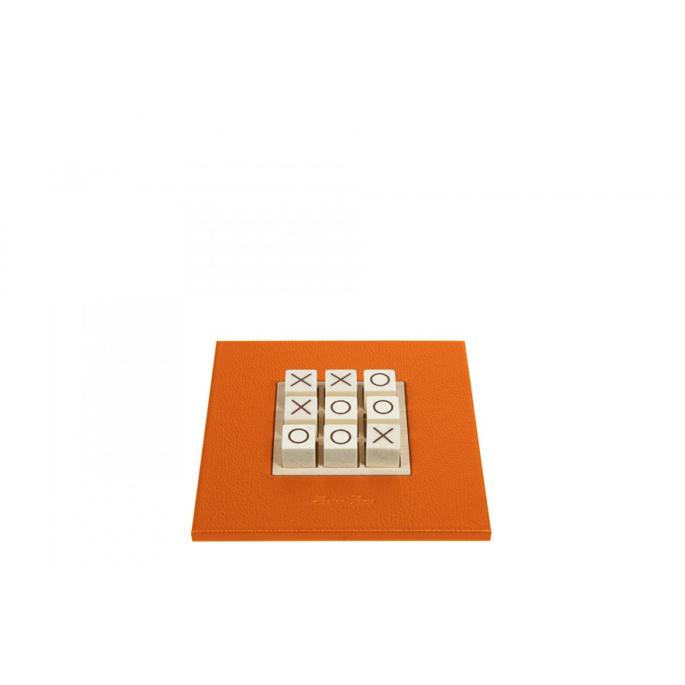 Tic Tac Toe en Cuir - Effet Buffle