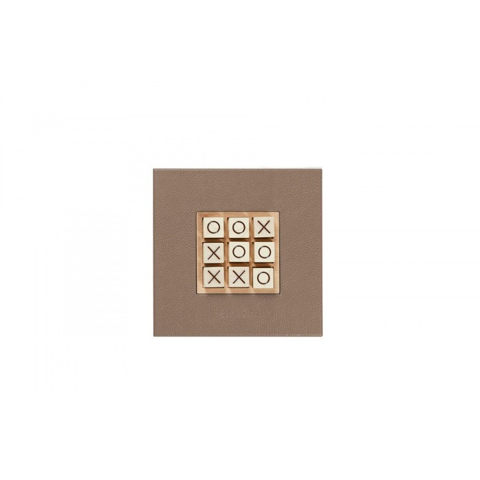 Tic Tac Toe en Cuir - Effet Buffle