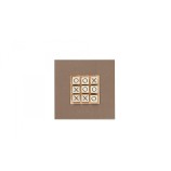Tic Tac Toe en Cuir - Effet Buffle