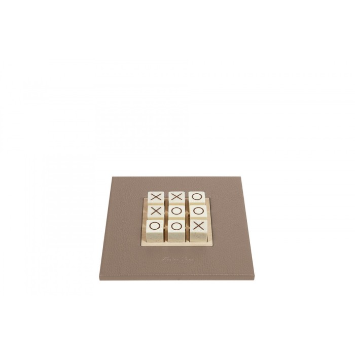 Tic Tac Toe en Cuir - Effet Buffle