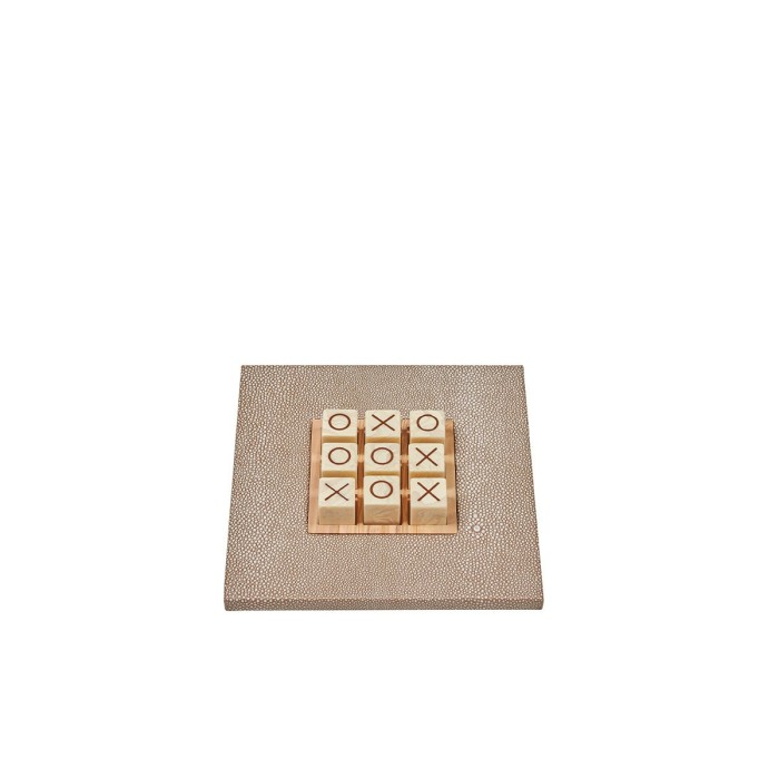 Tic Tac Toe en Cuir - Effet Galuchat