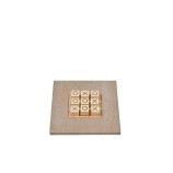 Tic Tac Toe en Cuir - Effet Galuchat