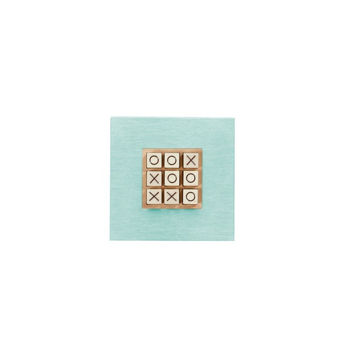 Tic Tac Toe en Toile Jeans