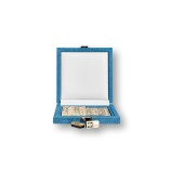 Coffret Domino Deluxe - Cuir - Effet Alligator