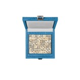 Coffret Domino Deluxe - Cuir - Effet Alligator
