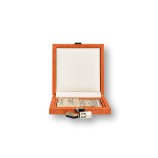 Coffret Domino Deluxe - Cuir - Effet Alligator