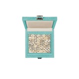 Coffret Domino Deluxe - Cuir - Effet Alligator