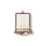 Coffret Domino Deluxe - Cuir - Effet Alligator