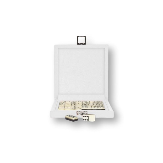 Coffret Domino Deluxe - Cuir - Effet Buffle