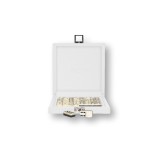 Coffret Domino Deluxe - Cuir - Effet Buffle