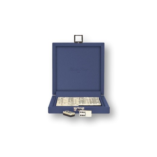 Coffret Domino Deluxe - Cuir - Effet Buffle