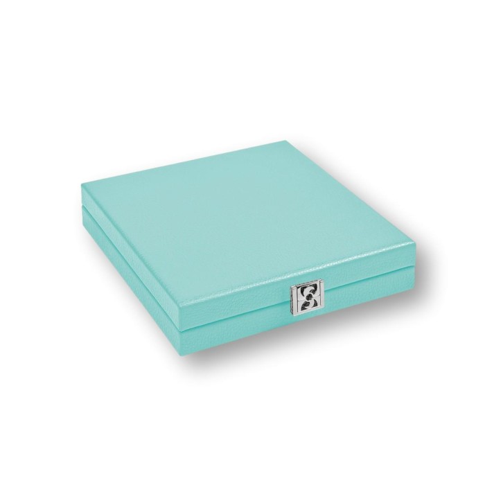 Coffret Domino Deluxe - Cuir - Effet Buffle