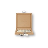 Coffret Domino Deluxe - Cuir - Effet Buffle