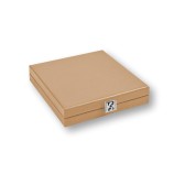 Coffret Domino Deluxe - Cuir - Effet Buffle