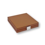 Coffret Domino Deluxe - Cuir - Effet Buffle
