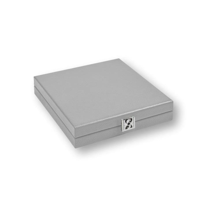 Coffret Domino Deluxe - Cuir - Effet Buffle