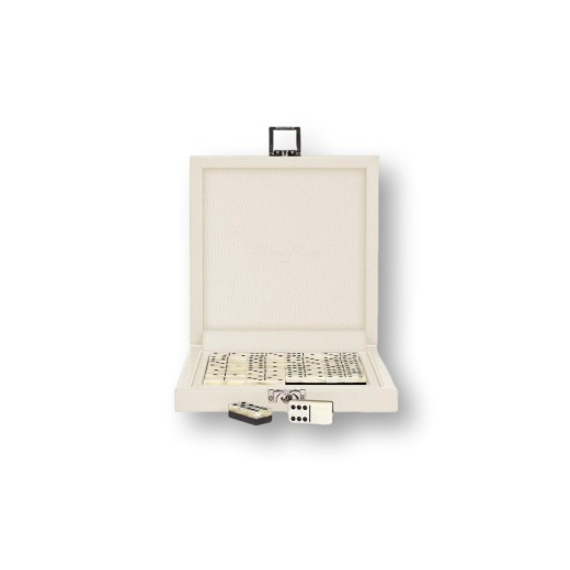 Coffret Domino Deluxe - Cuir - Effet Buffle