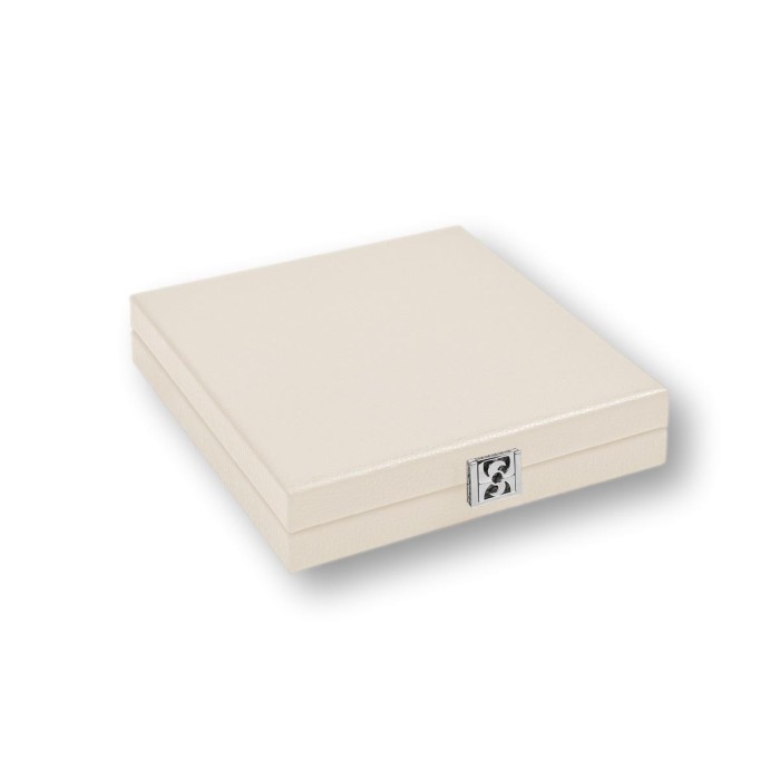 Coffret Domino Deluxe - Cuir - Effet Buffle