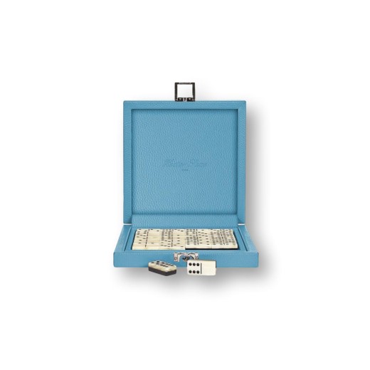 Coffret Domino Deluxe - Cuir - Effet Buffle