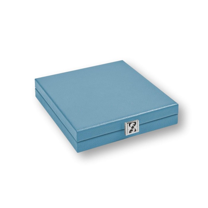 Coffret Domino Deluxe - Cuir - Effet Buffle