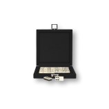 Coffret Domino Deluxe - Cuir - Effet Buffle