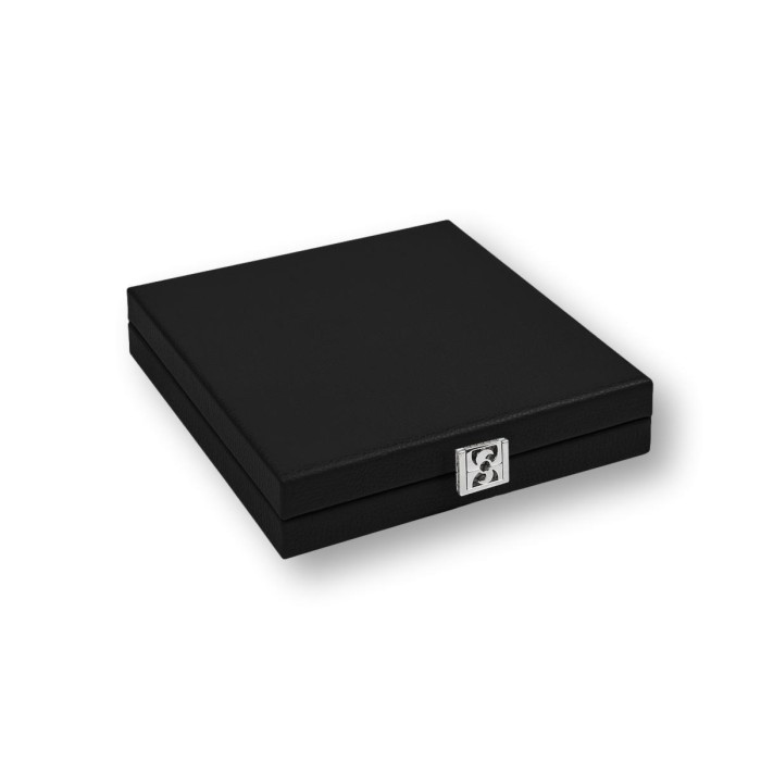 Coffret Domino Deluxe - Cuir - Effet Buffle