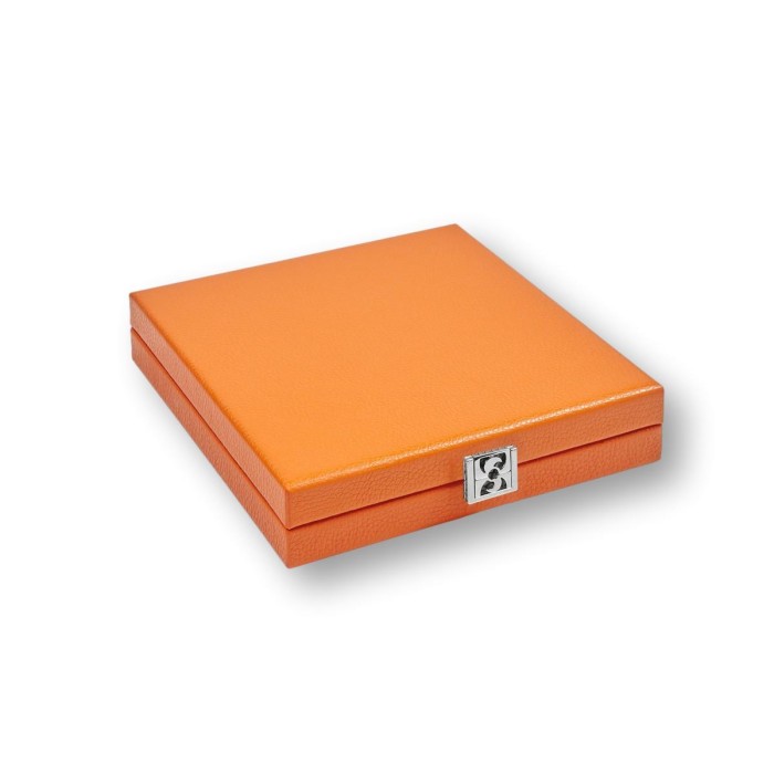 Coffret Domino Deluxe - Cuir - Effet Buffle