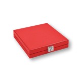 Coffret Domino Deluxe - Cuir - Effet Buffle