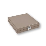 Coffret Domino Deluxe - Cuir - Effet Buffle
