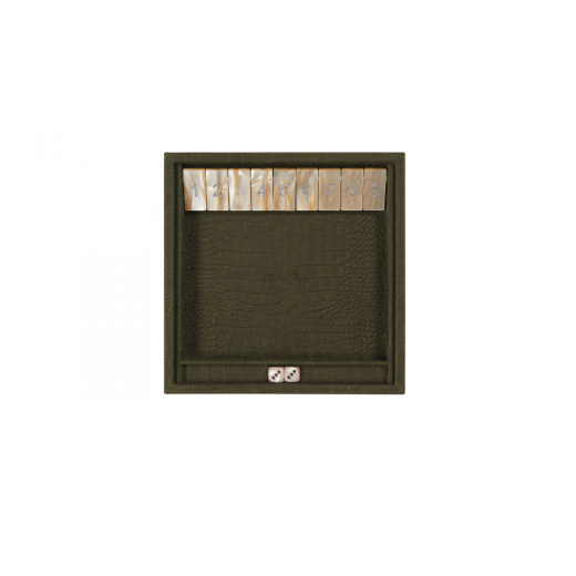 Shut the Box en Cuir - Effet Alligator