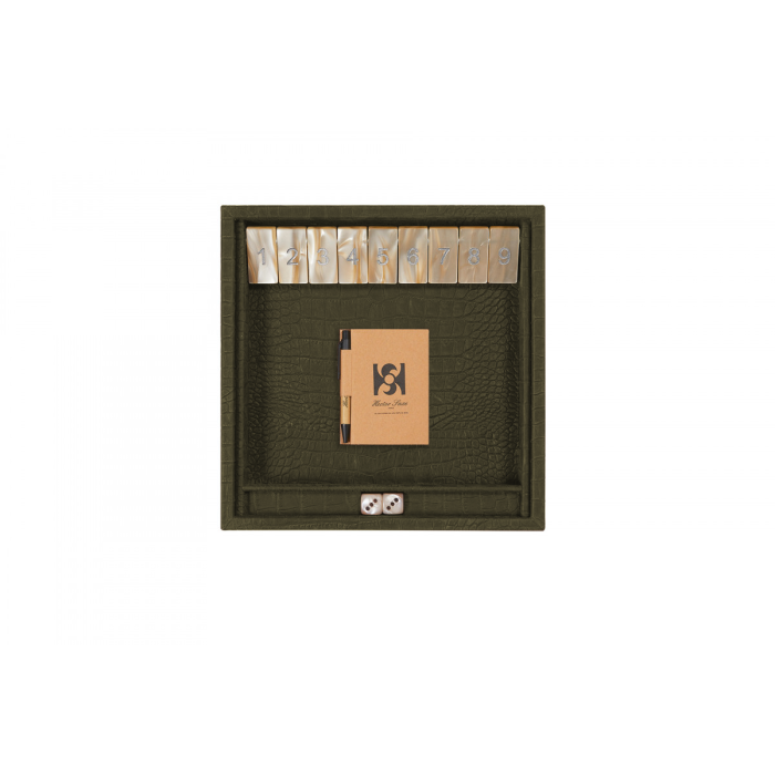 Shut the Box en Cuir - Effet Alligator