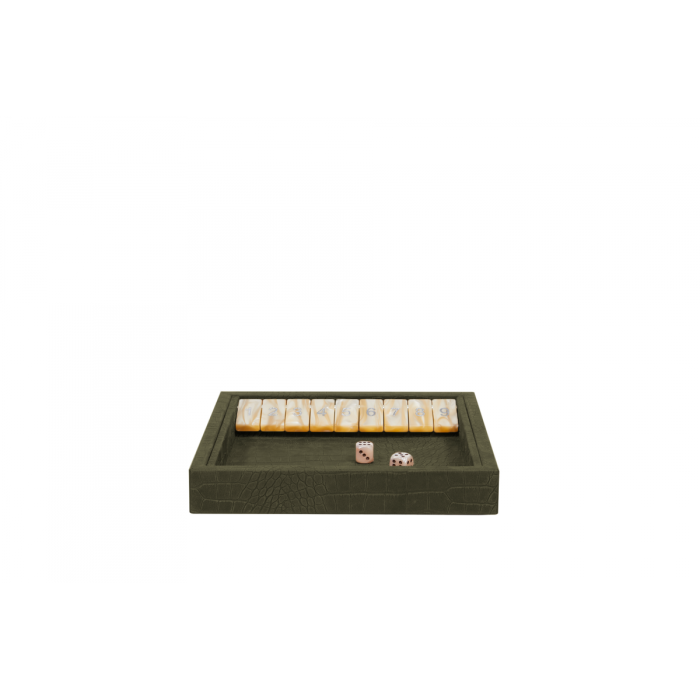 Shut the Box en Cuir - Effet Alligator