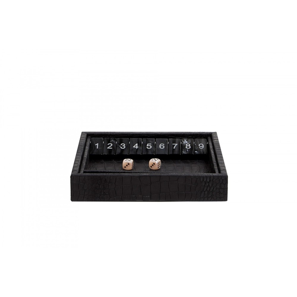 Shut the Box en Cuir - Effet Alligator