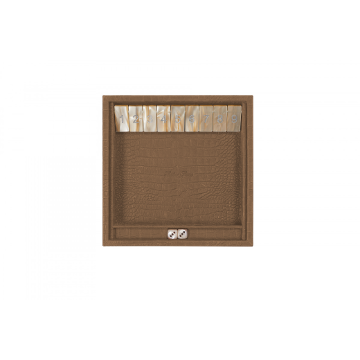 Shut the Box en Cuir - Effet Alligator