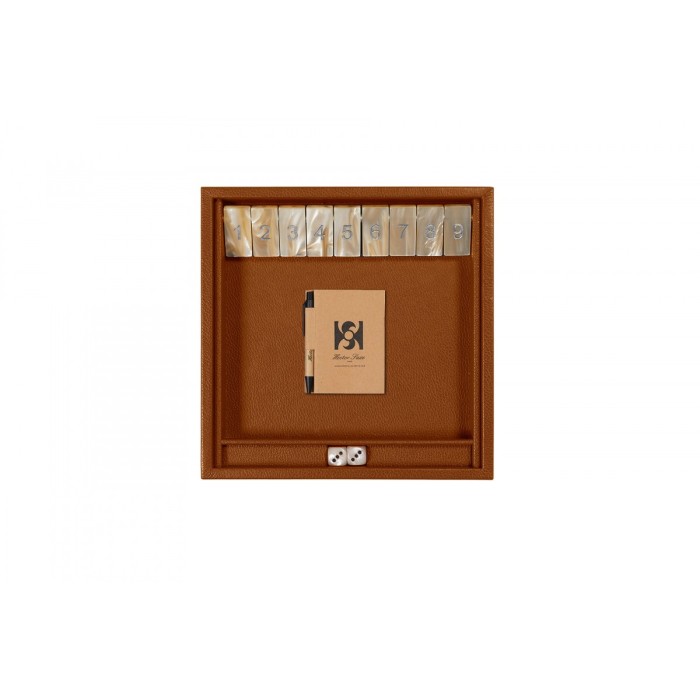 Shut the Box en Cuir - Effet Buffle